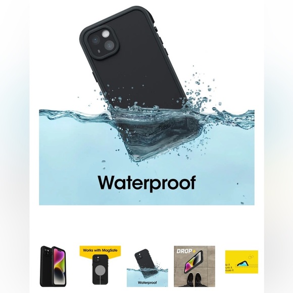 iPhone‎ 14 Plus Case for MagSafe ✨ OtterBox Frē Series in black. - Picture 3 of 5